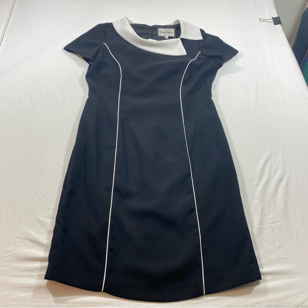 Danny & Nicole Sheath Dress Business Wedding Collar Cap Sleeve Femenine Pencil